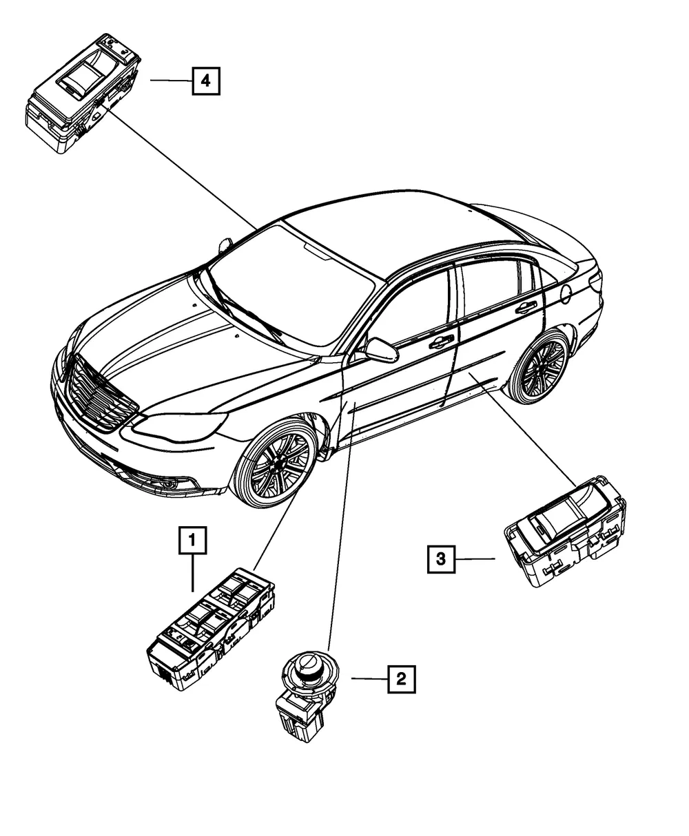 Power Window Switch - Mopar (4602933AA)