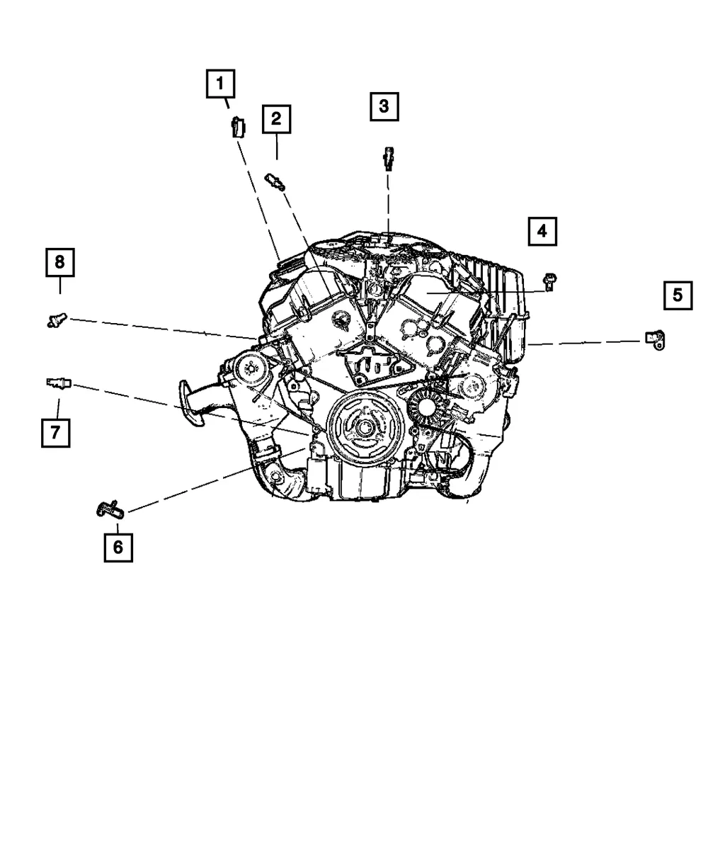 Knock Sensor - Mopar (4606093AF)