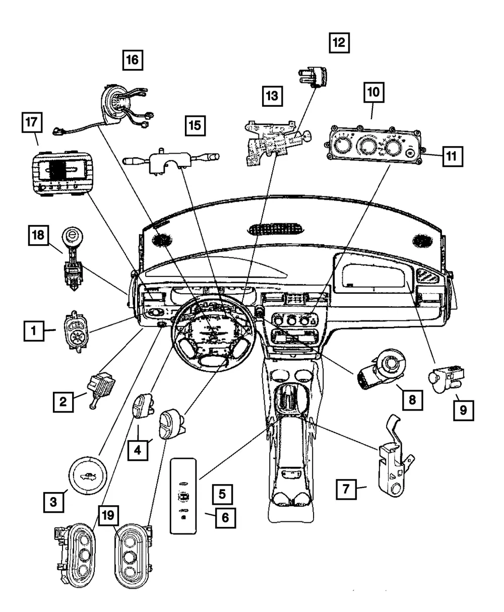 Ignition Switch - Mopar (4671324)