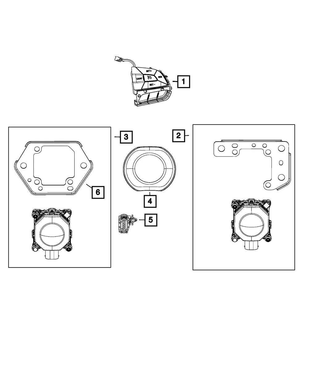 Adaptive Speed Control Module Sensor - Mopar (4672827ad)