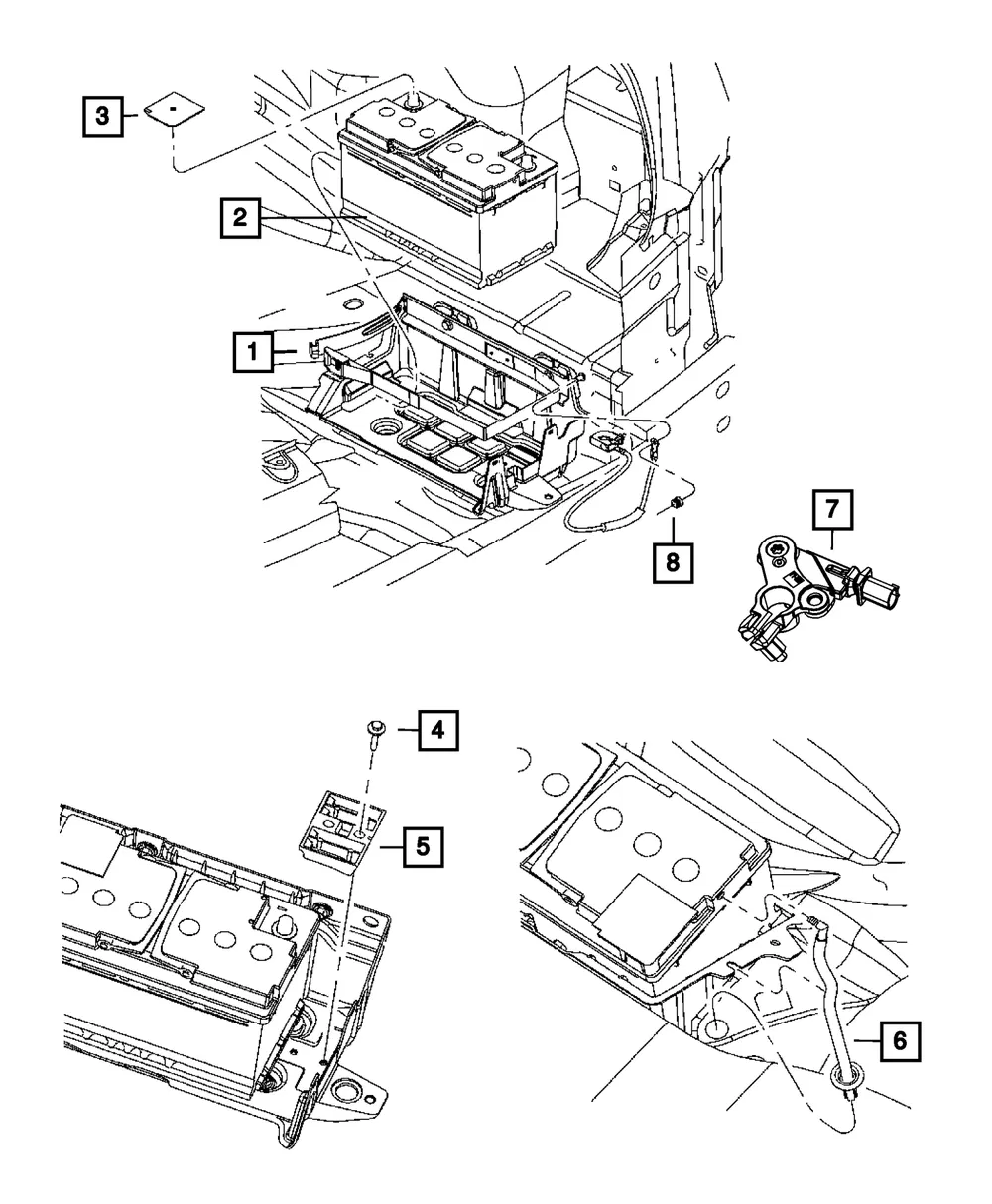 Battery Bracket - Mopar (4780789AC)