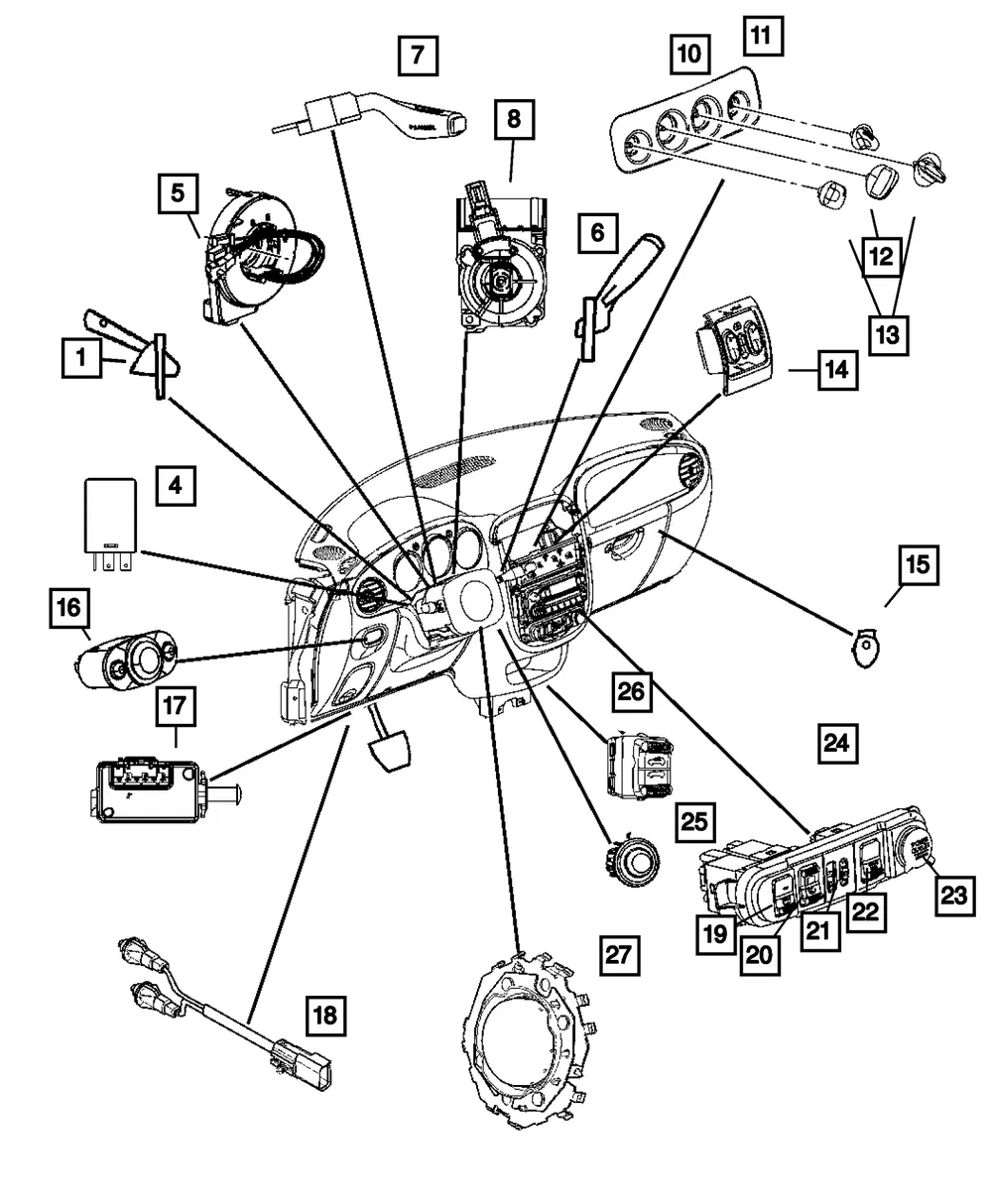 Ignition Switch - Mopar (4793576AC)