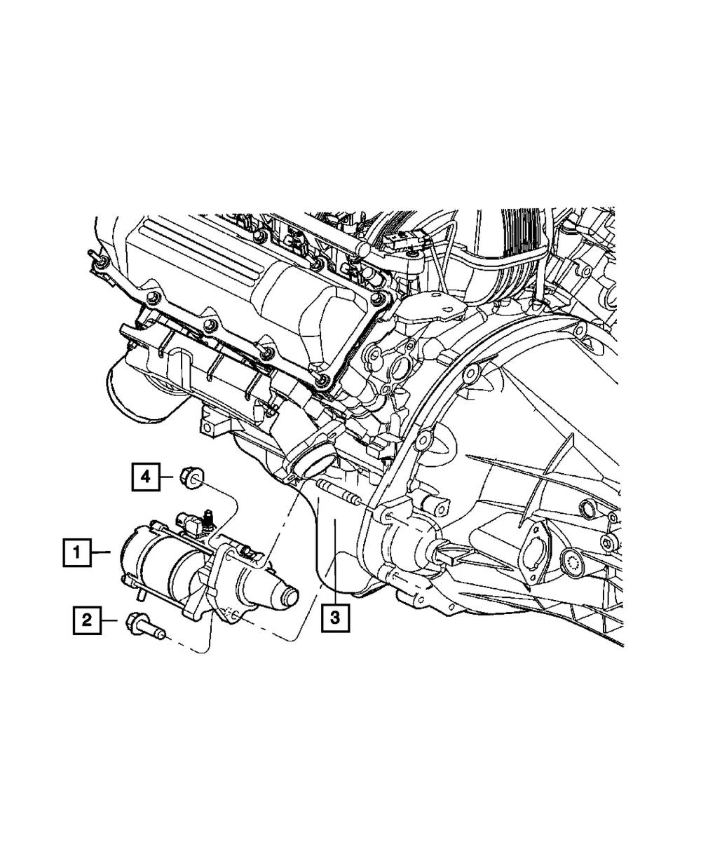 Engine Starter - Mopar (4801256AC)