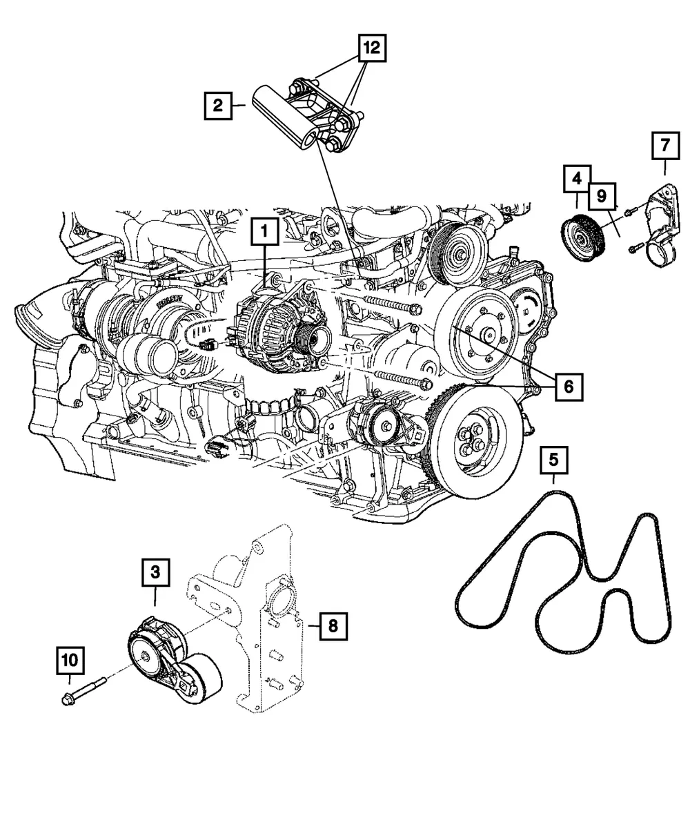 Alternator - Mopar (4801768ae)