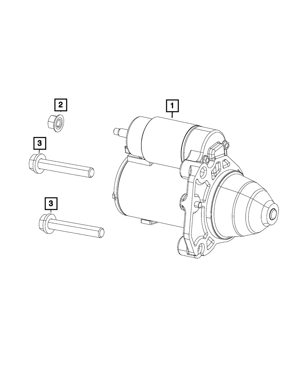 Engine Starter - Mopar (4801839AD)