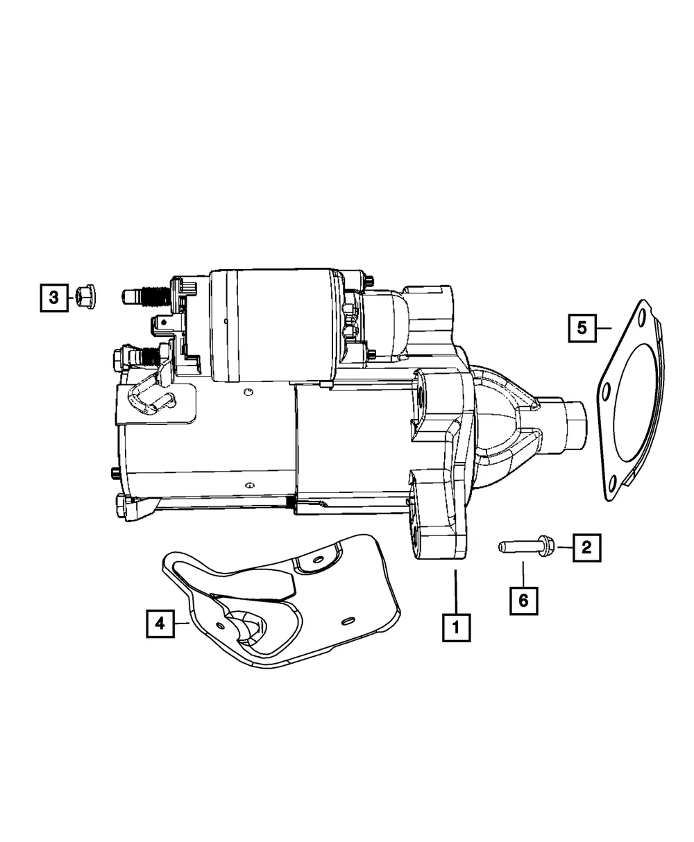 Engine Starter - Mopar (4801850aa)