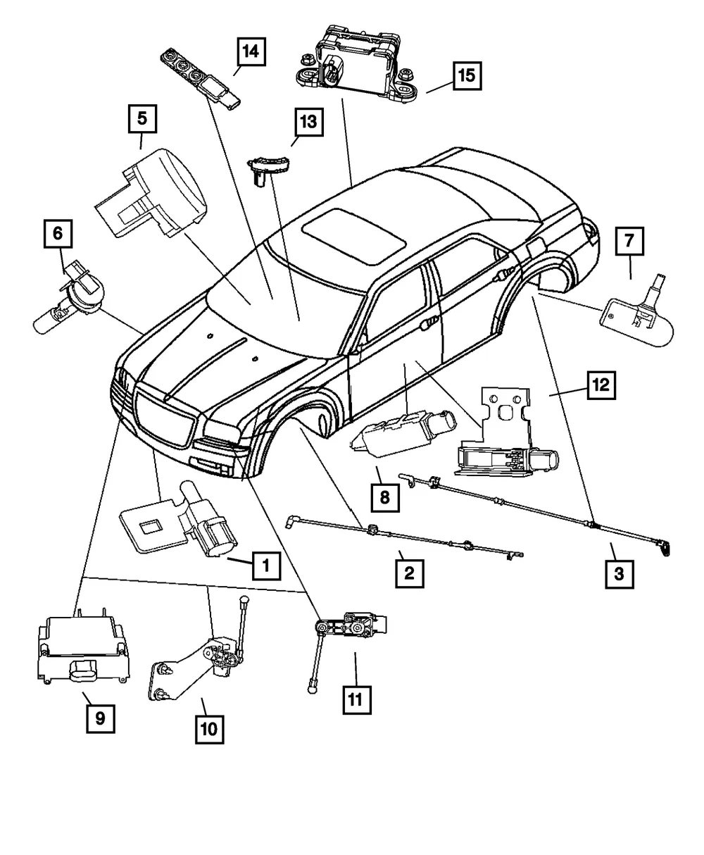 Headlamp Leveling Module, Export - Mopar (4806086ae)