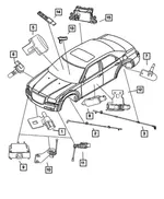 Headlamp Leveling Module, Export - Mopar (4806086ae)