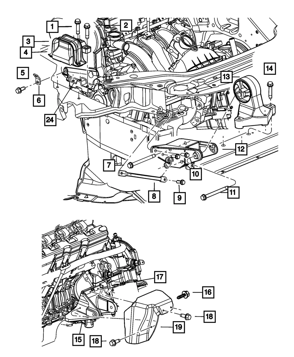 Starter Shield - Mopar (4861621aa)