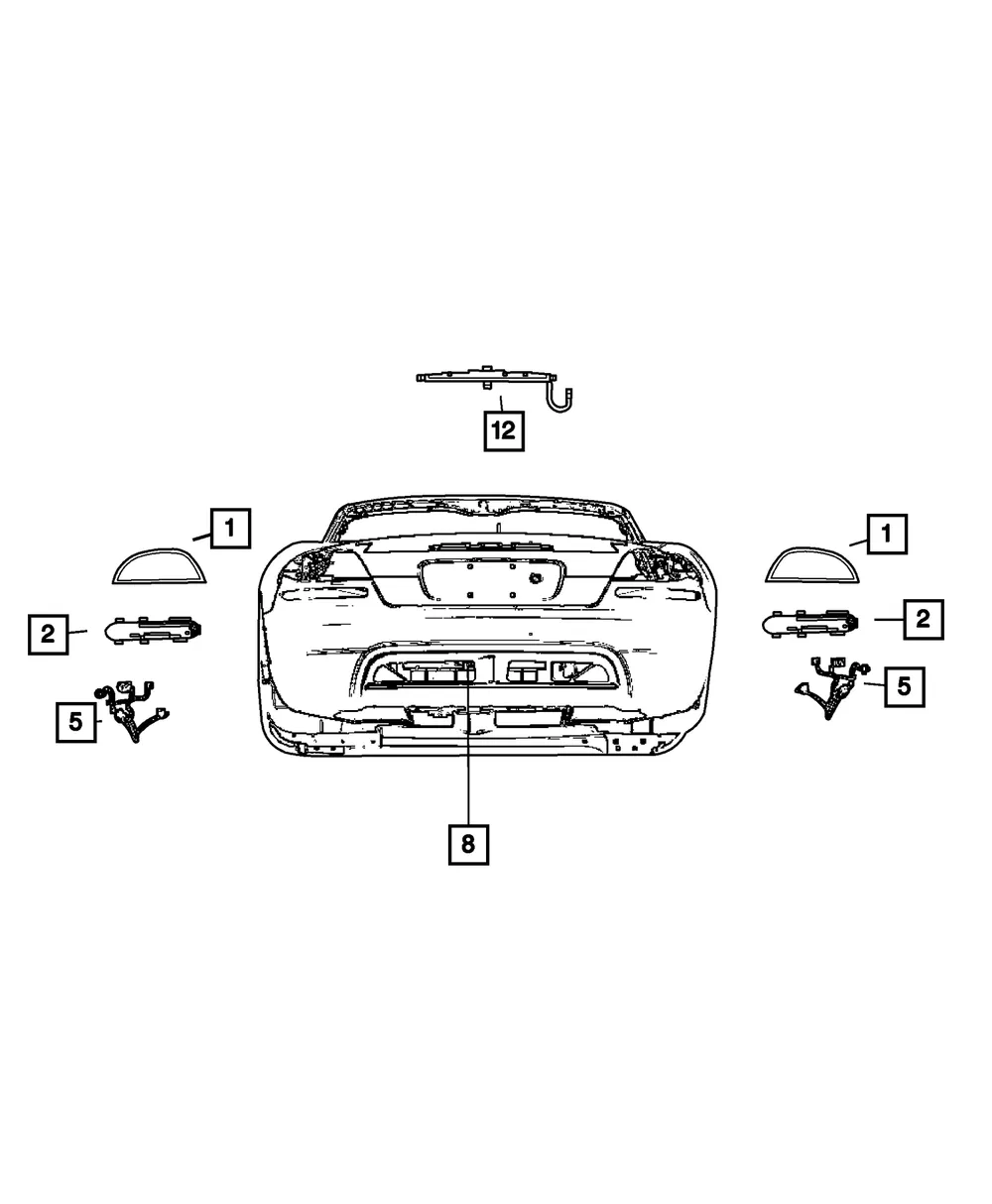 Tail Stop Turn Lamp - Mopar (4865488AE)