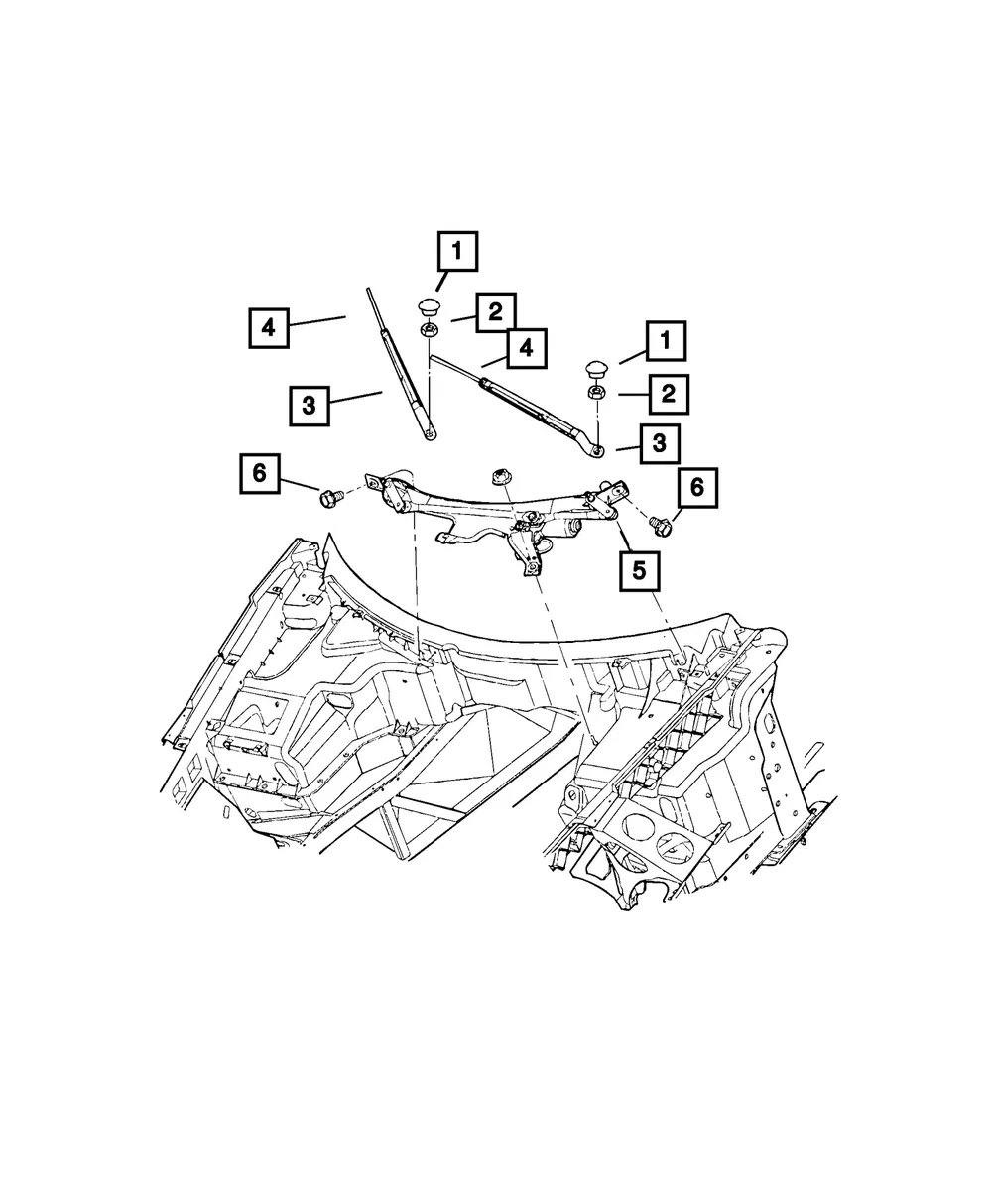 Wiper Module - Mopar (4865509ad)