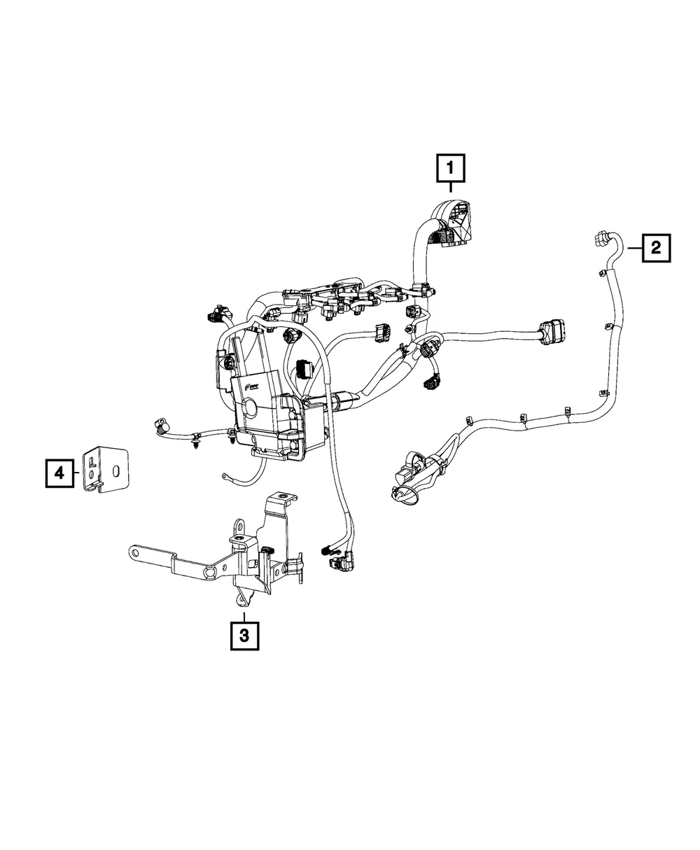 Engine Wiring Bracket - Mopar (4892866af)