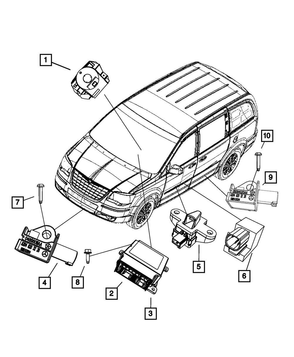 Impact Sensor - Mopar (4896011AB)