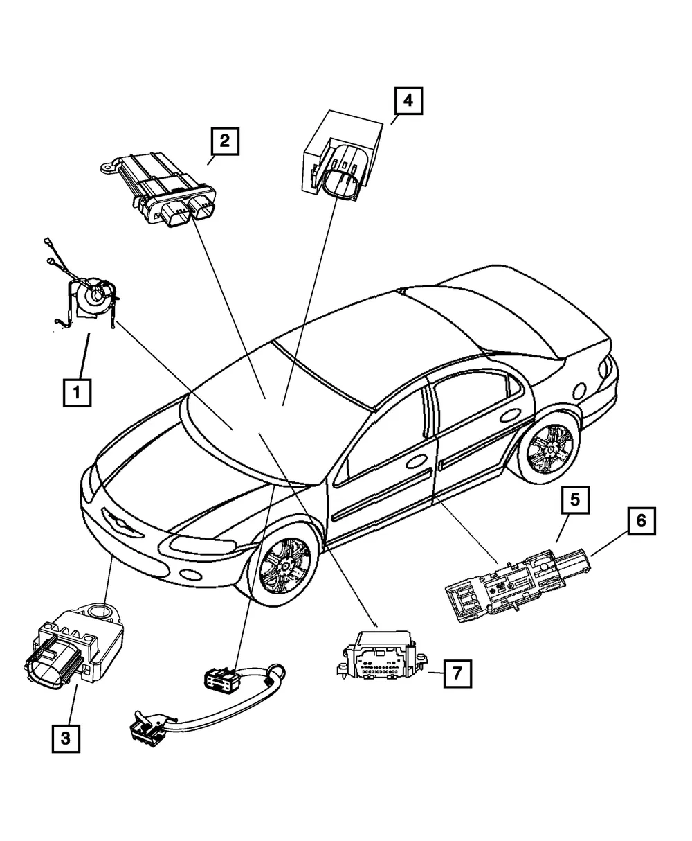 Impact Sensor - Mopar (4896061AB)