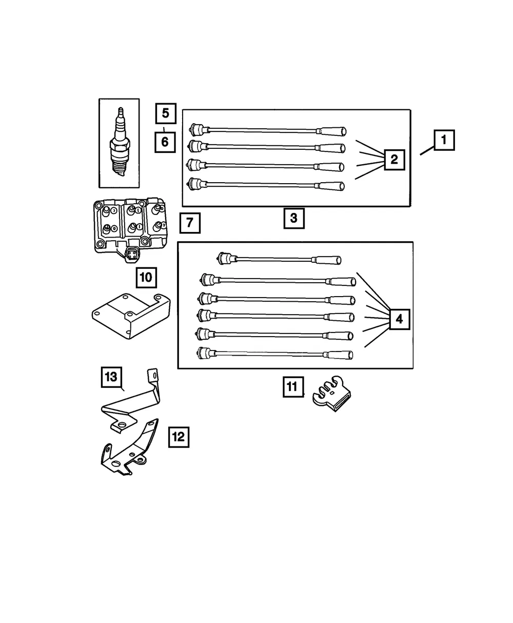 Ignition Cable Package - Mopar (5019593AA)