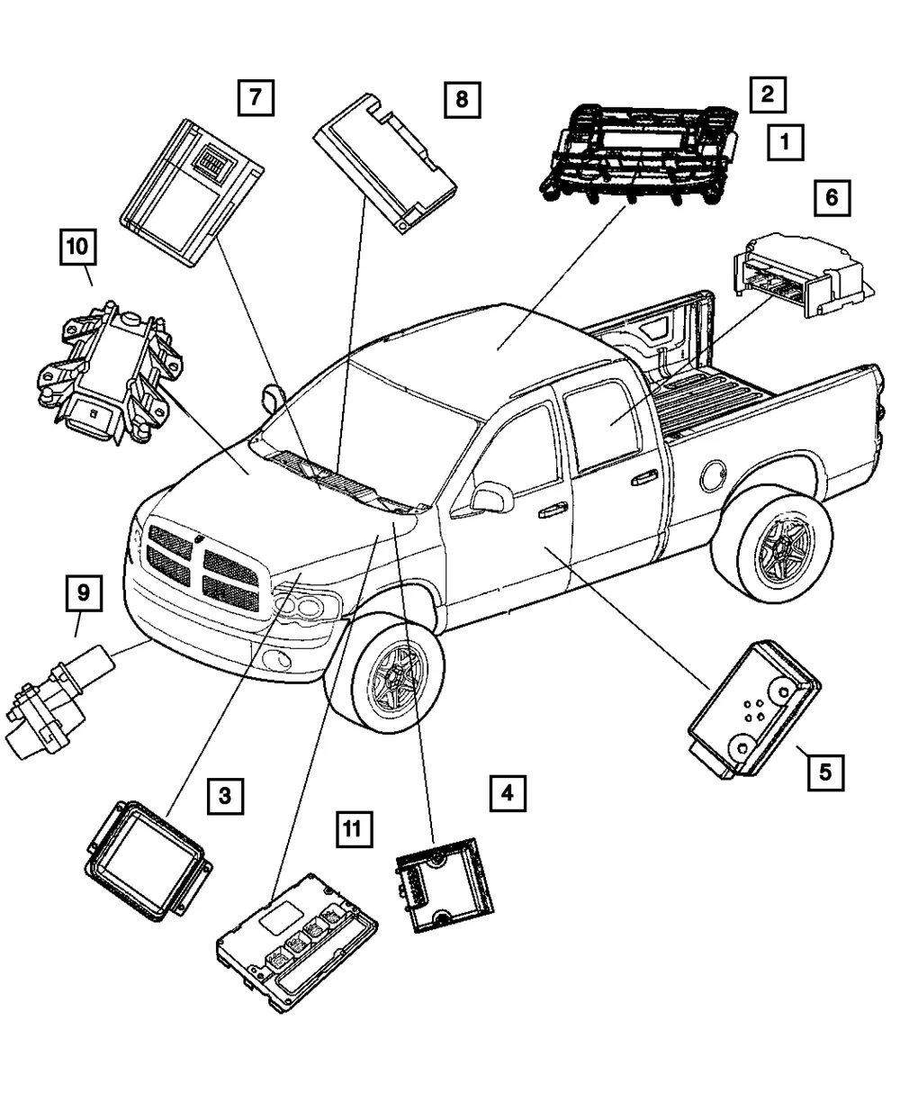 Control Module Receiver - Mopar (5026223AP)