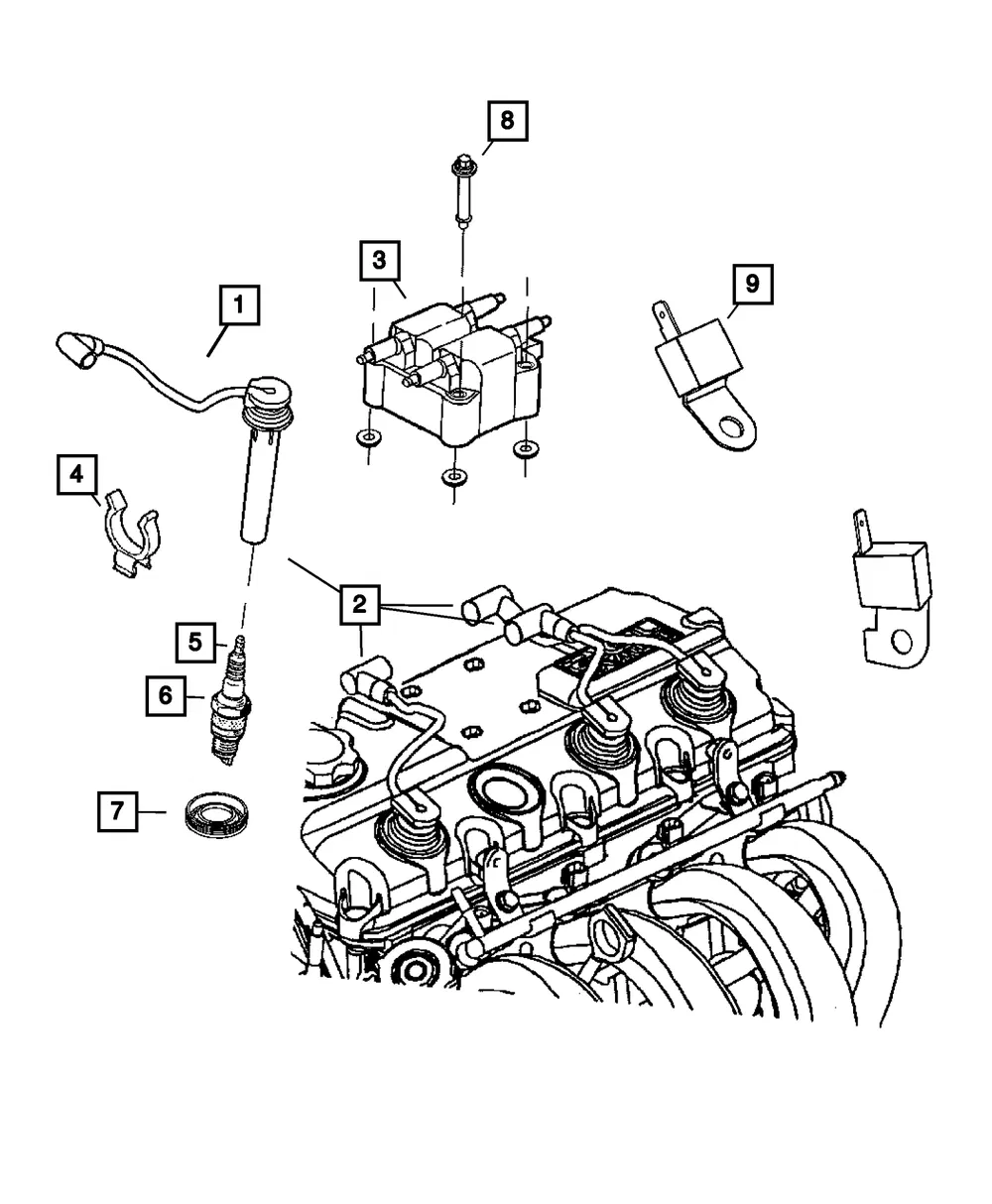 Ignition Cable - Mopar (5033233AE)