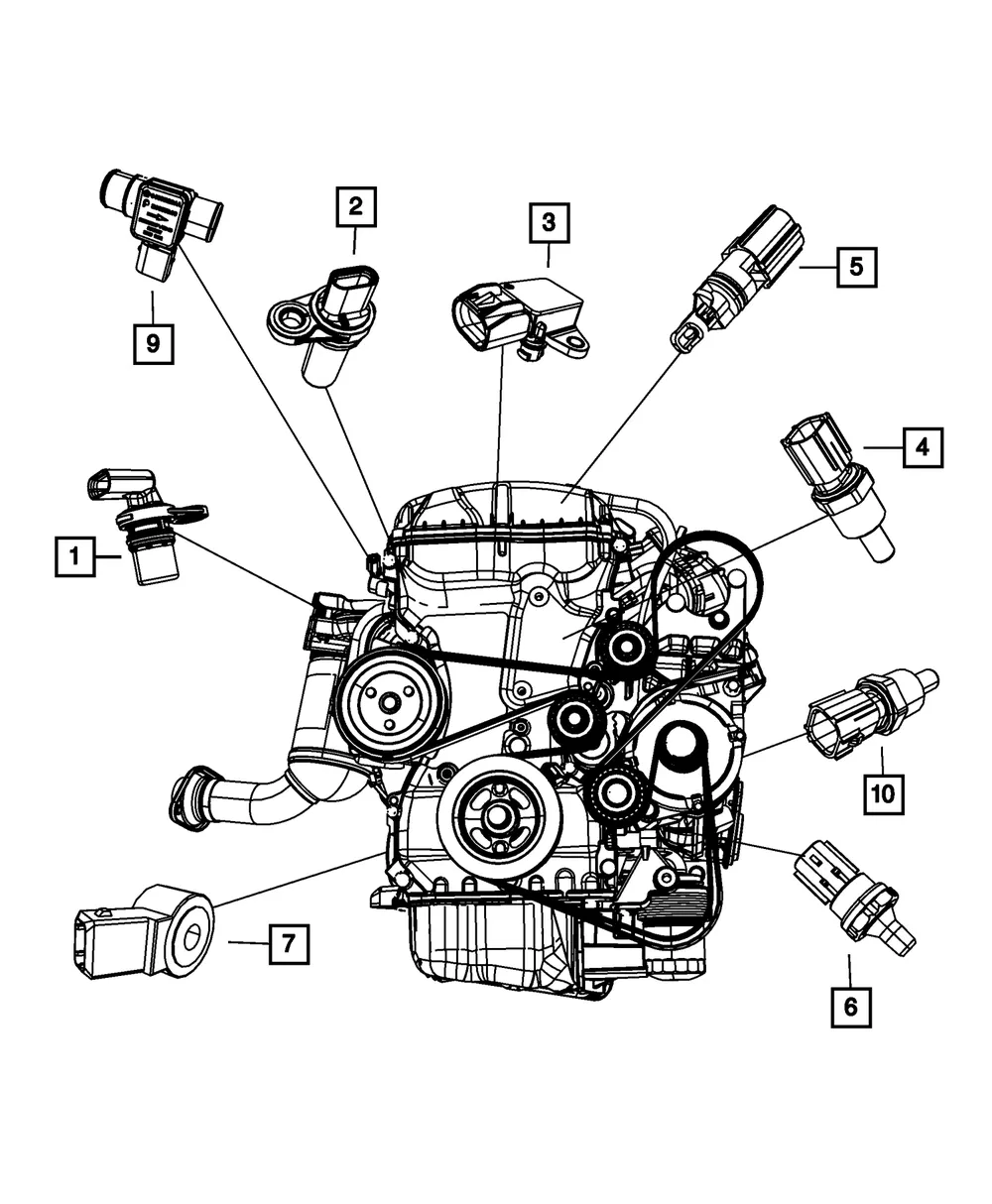 Temperature Sensor - Fiat (5033314AA)