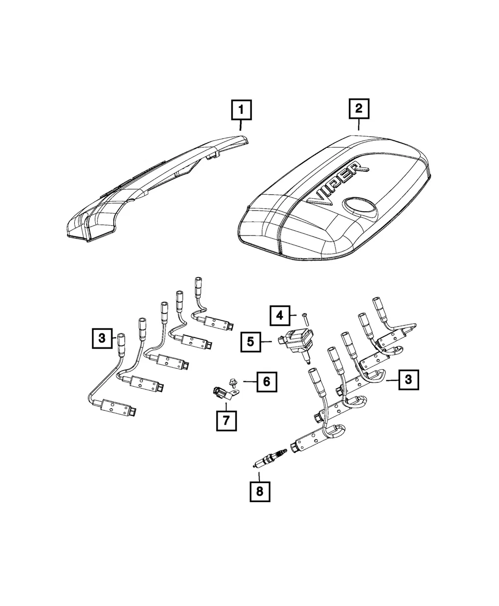 Ignition Cable - Mopar (5037832AF)