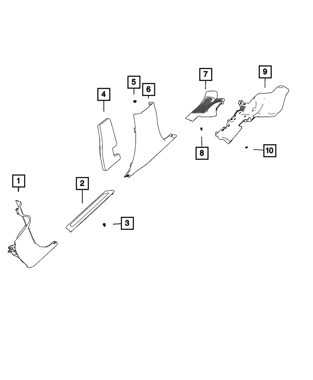 Wiring Trough, Left - Mopar (5057791ad)