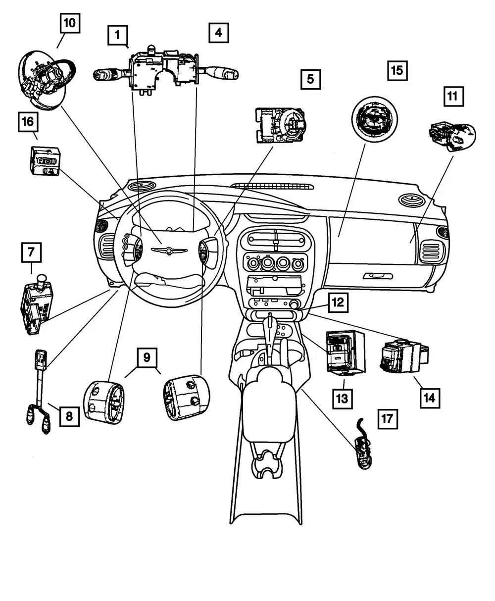 Multi-Function Switch, Export - Mopar (5073047ac)