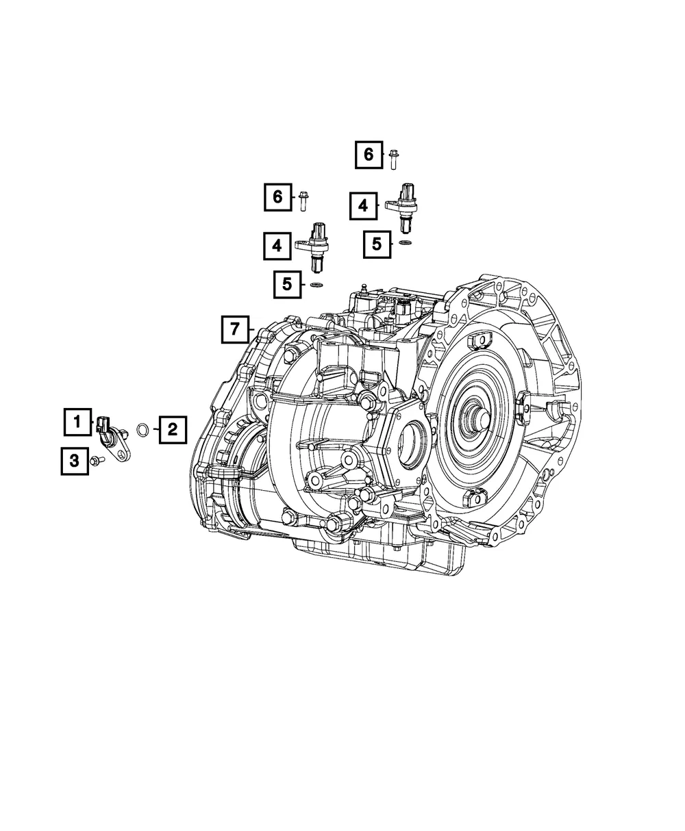Input Output Speed Sensor Assembly - Mopar (5078554AA)