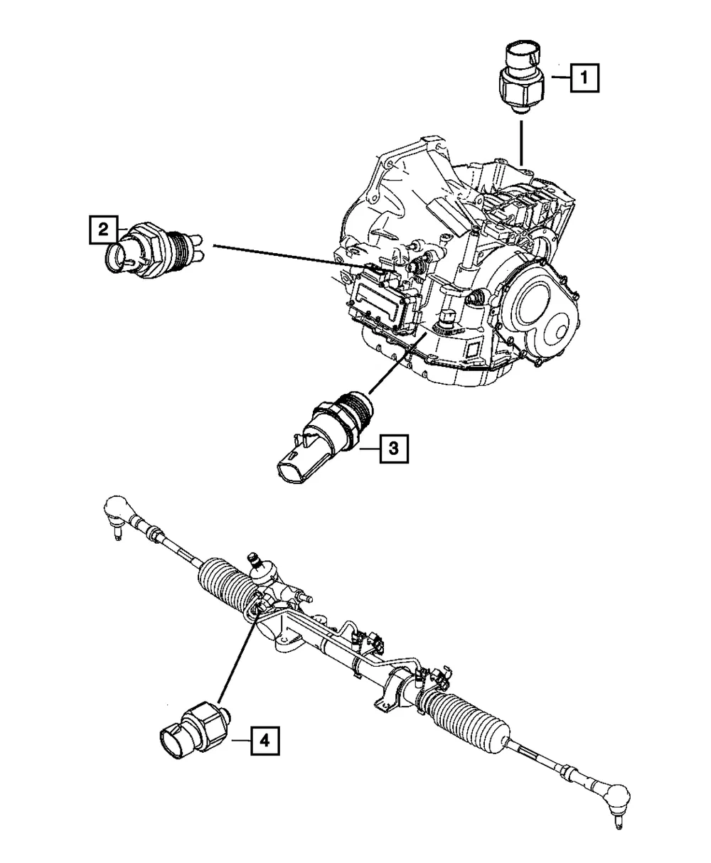 Back Up Lamp Switch - Mopar (5083756aa)