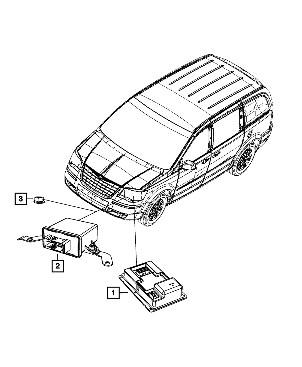 Headlamp Leveling Module - Mopar (5113392ac)