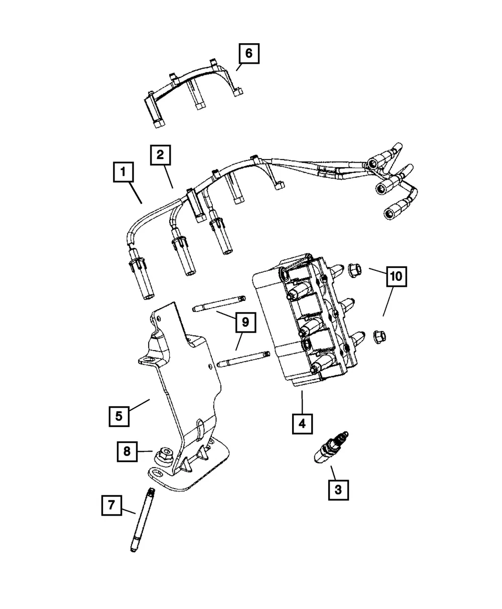 Ignition Cable - Mopar (5149028ac)