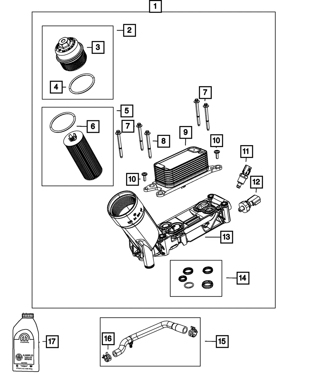 Fluid Temperature Sensor - Fiat (5149077AB)