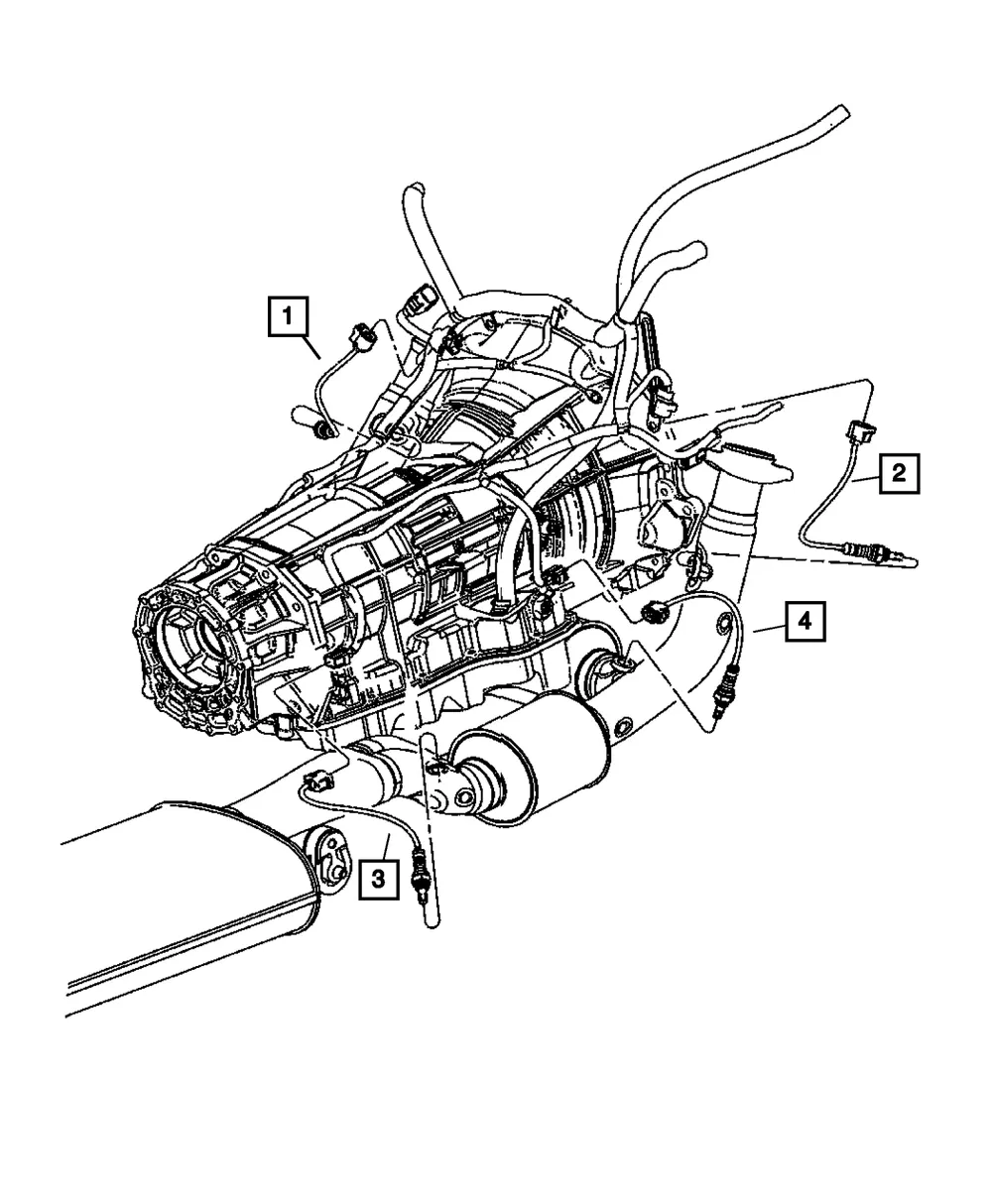 Oxygen Sensor, After Catalyst, Right - Mopar (5149170AA)