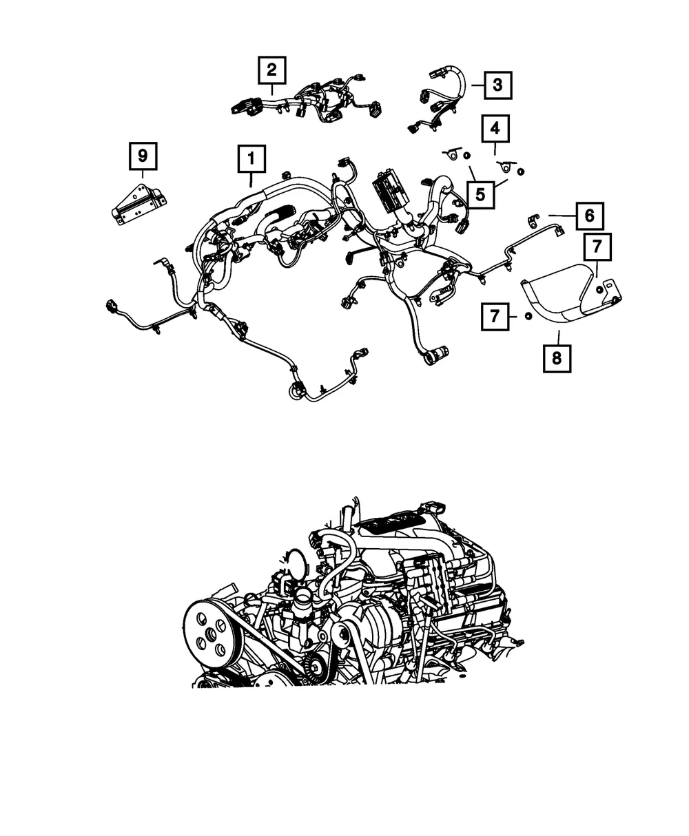 Wiring Clip - Mopar (5149236aa)