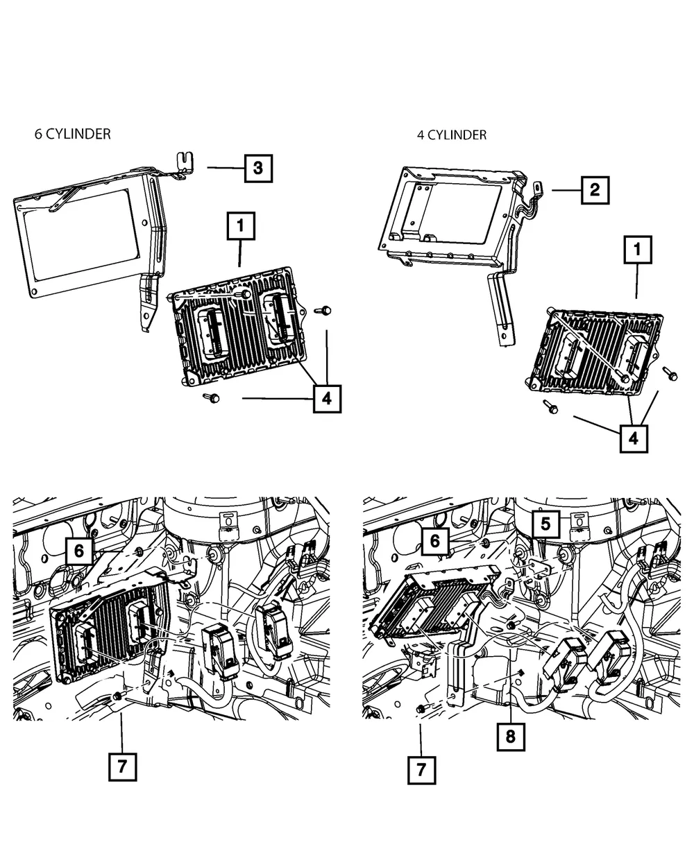 Powertrain Control Module - Mopar (5150652aa)