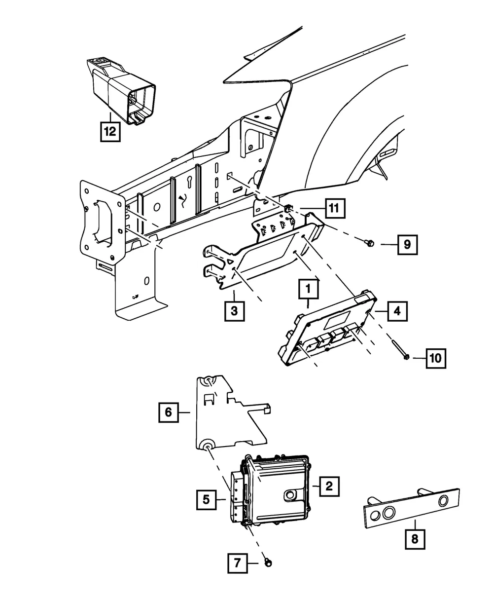 Powertrain Control Module - Mopar (5150657AA)