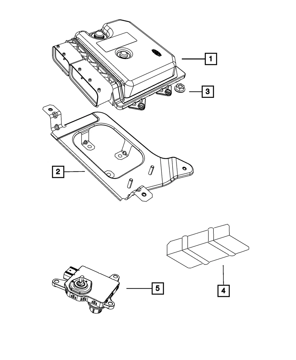 Engine Controller Module - Fiat (5150737AC)