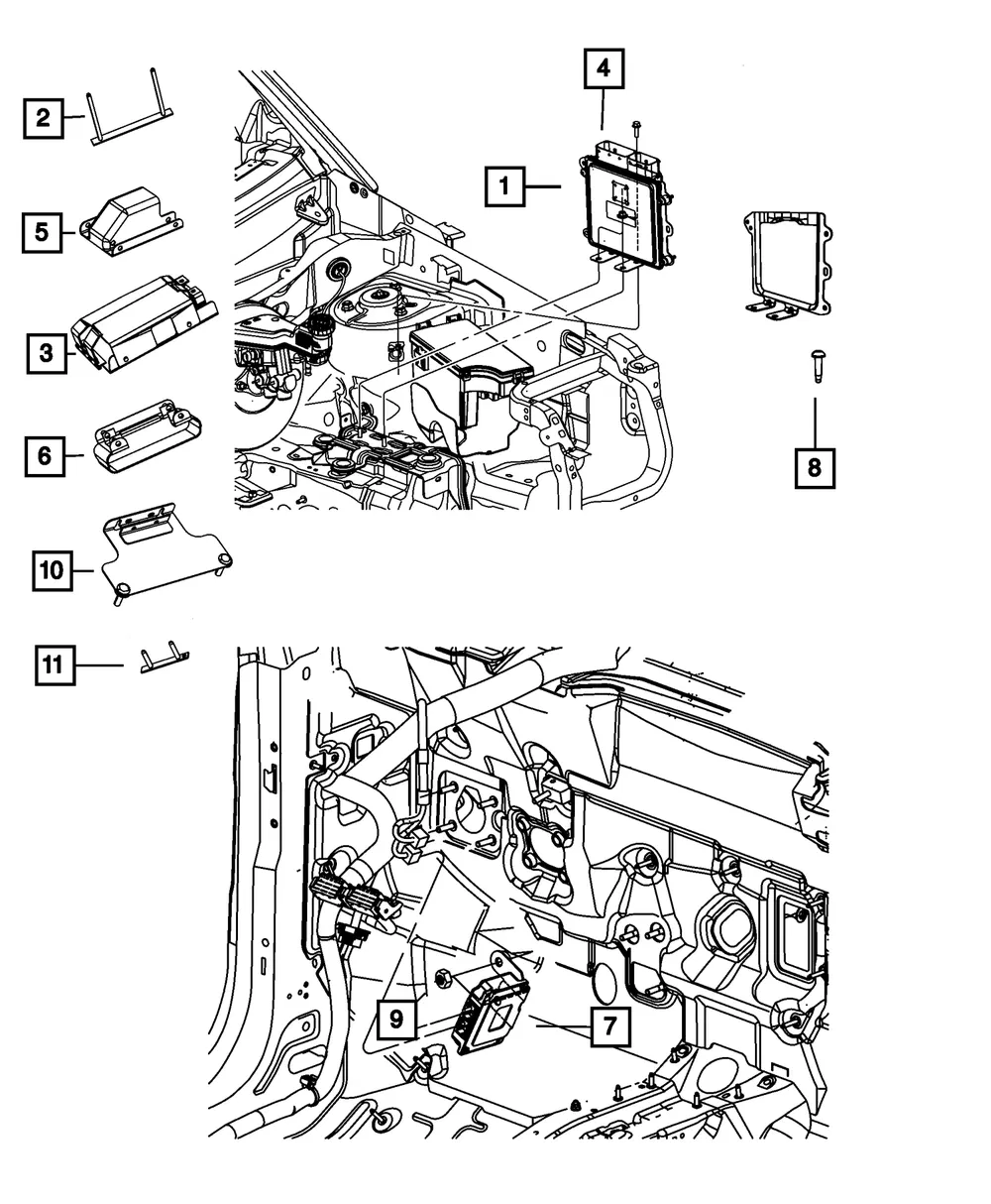 Powertrain Control Module - Mopar (5150815aa)