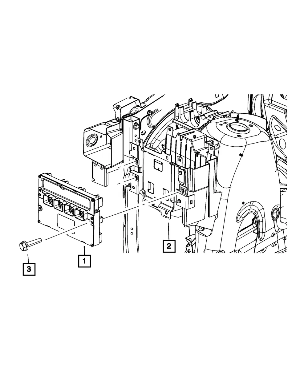Powertrain Control Module - Mopar (5150816ab)