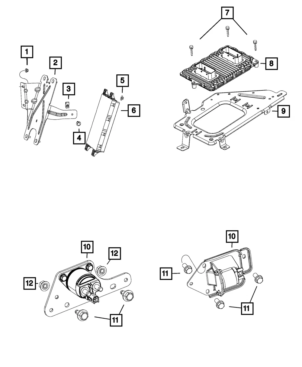Powertrain Control Module - Mopar (5150855ac)