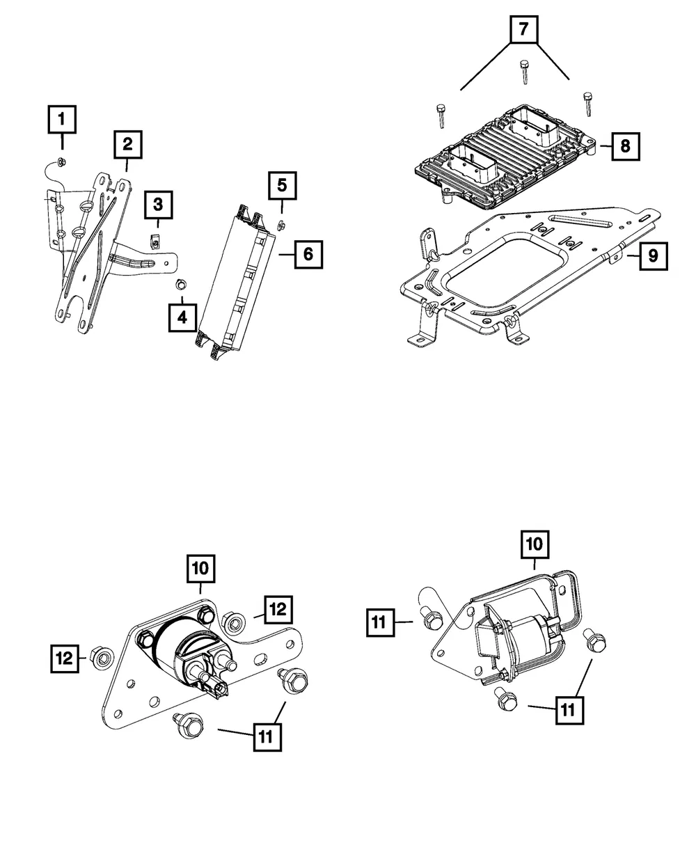 Powertrain Control Module - Mopar (5150879ad)