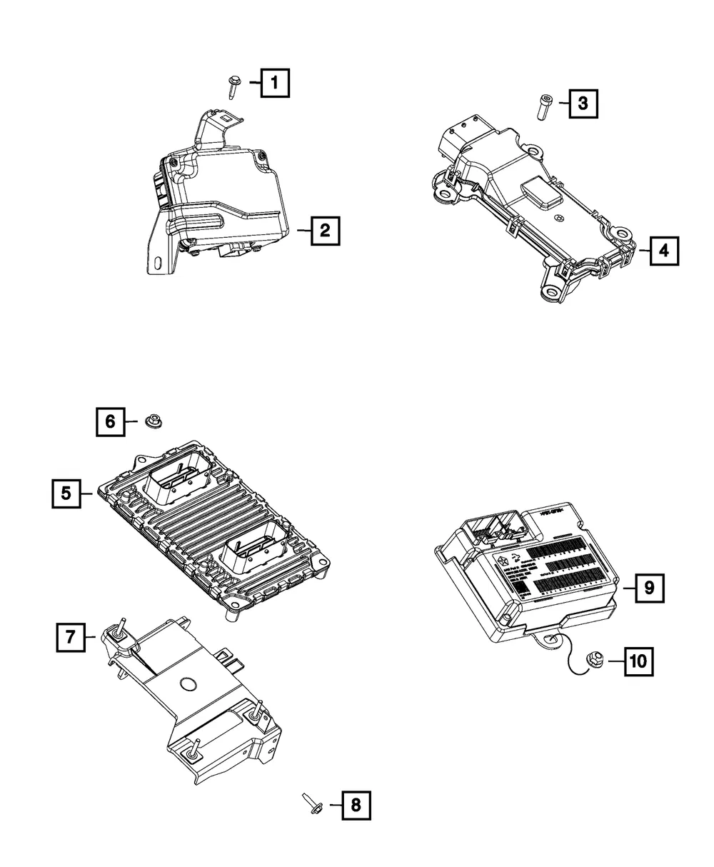 Powertrain Control Module - Mopar (5150993ac)