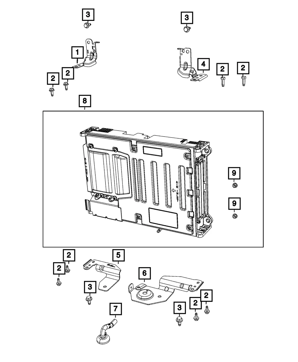 Battery Bracket - Mopar (5192381ab)