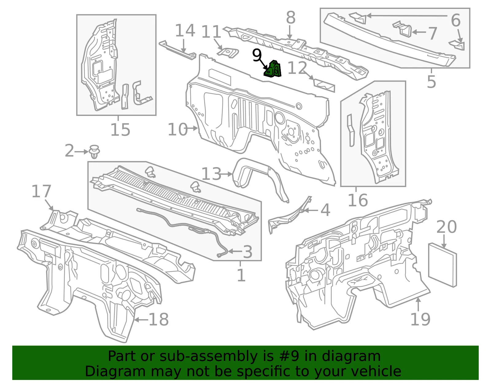 Windshield Wiper System Module Support - GM (52016420)