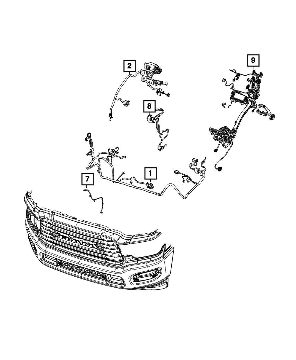 Front End Module Wiring - Mopar (52112326ae)