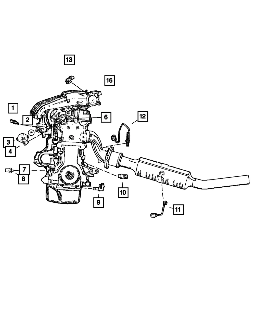 OXYGEN SENSOR - Mopar (5269868AB)