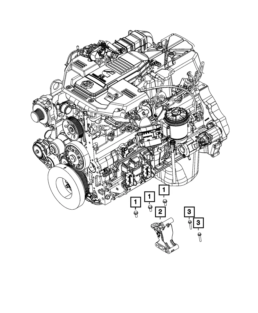 Alternator Bracket - Mopar (5281795aa)