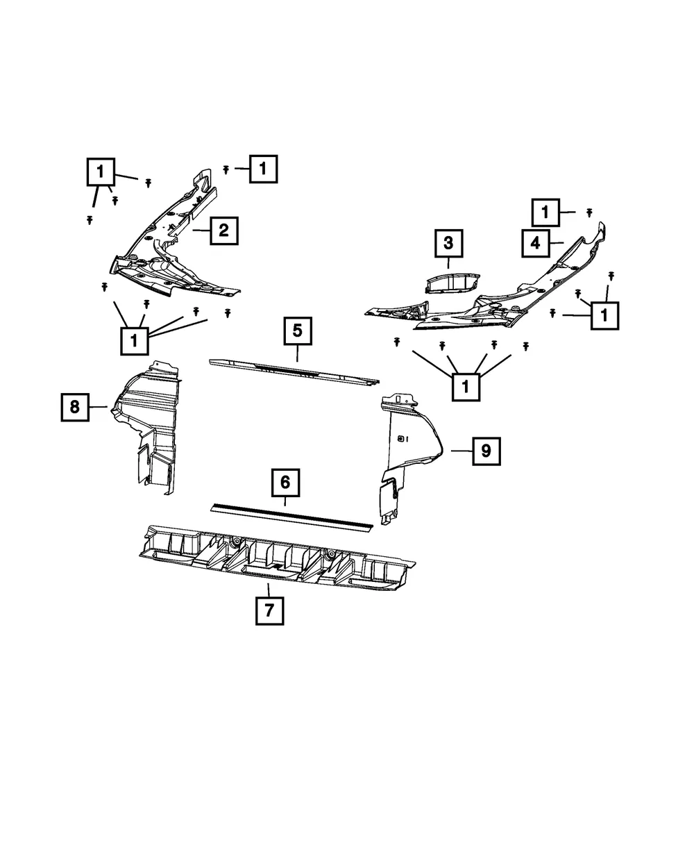Cooling Module Seal - Mopar (55038190AA)