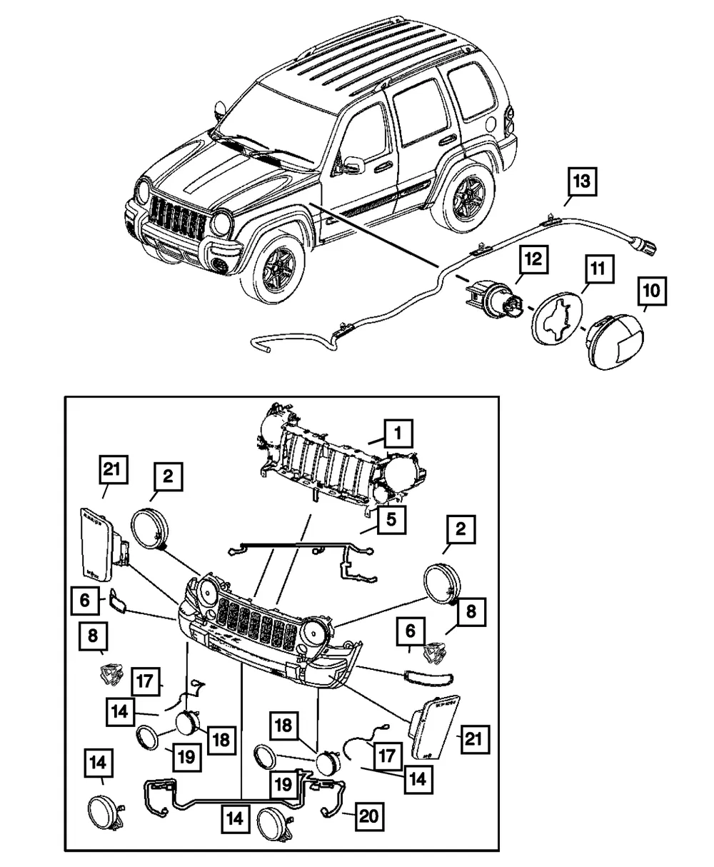 Side Marker Lamp, Left, Export - Mopar (55156885ab)