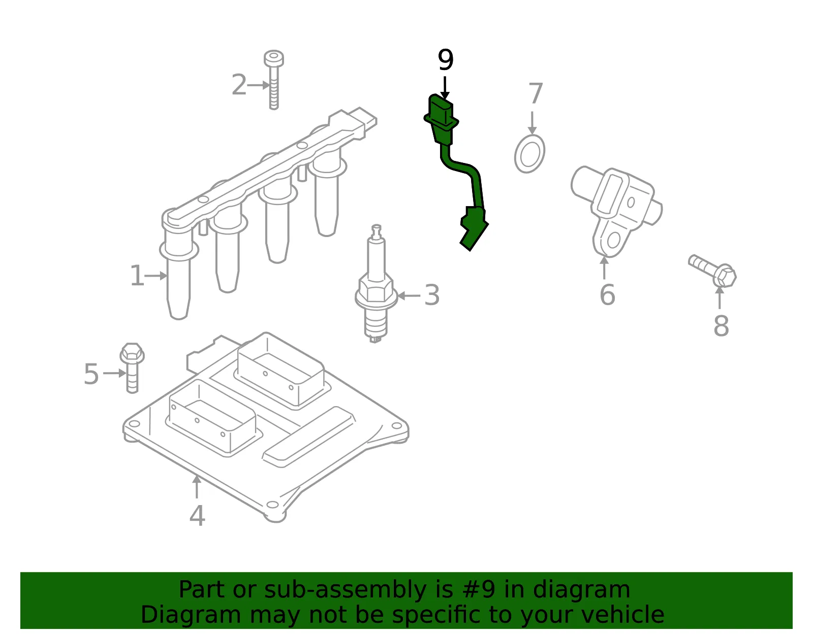 Engine Crankshaft Position Sensor - ACDelco (55555806)