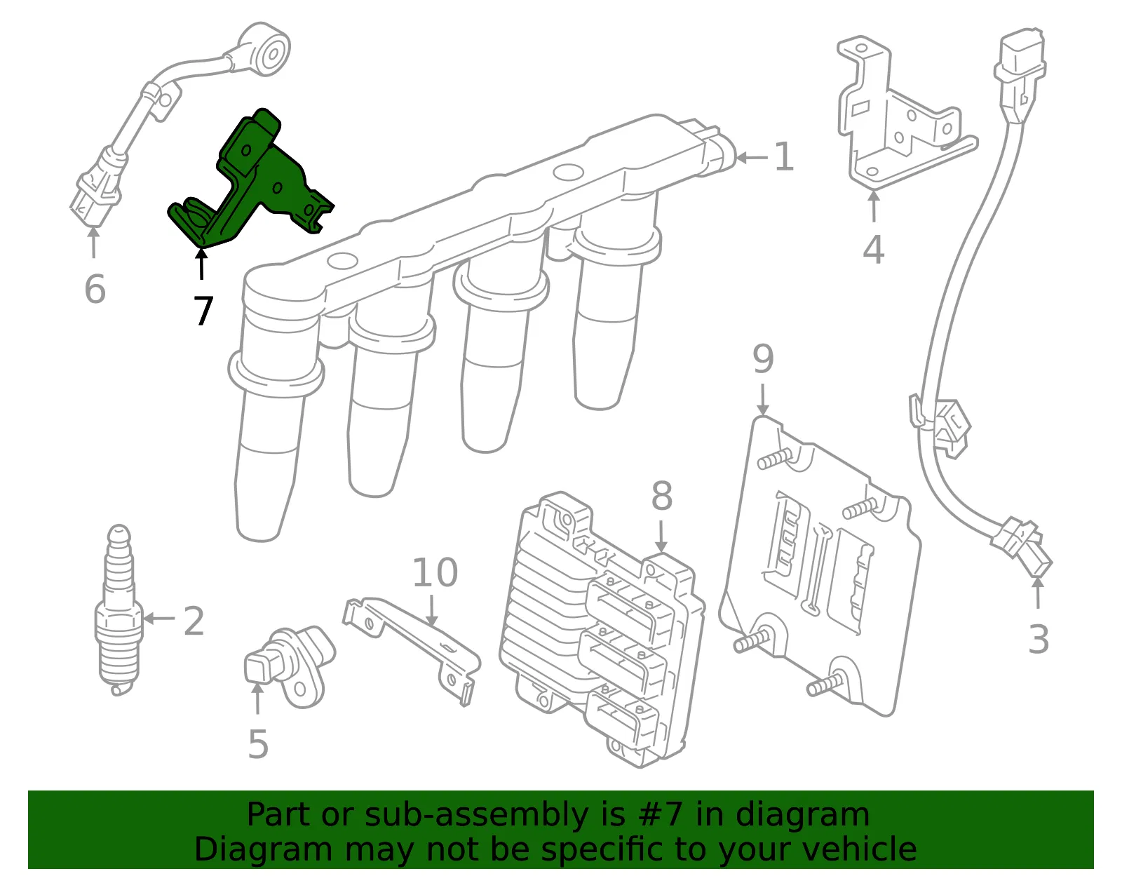 Knock Sensor Bracket - GM (55580011)