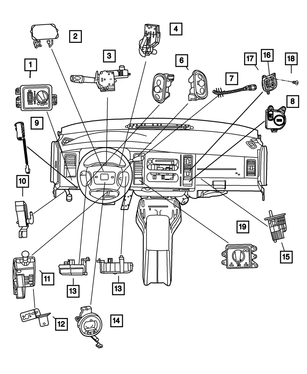 Ignition Switch - Mopar (56021346ab)